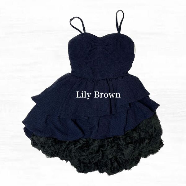 Lily Brown ミニ ドレス　オケージョンドレス