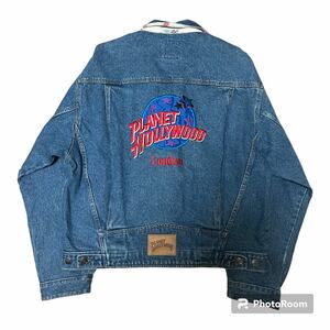 良品 90s PLANET HOLLY WOOD LONDON Gジャン L