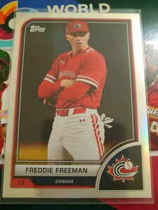 2023 Topps World Baseball Classic WBC FREDDIE FREEMAN フレディ・フリーマン バリエーション ノンシリアル レアバージョン 