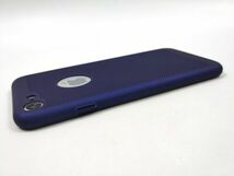 iPhone7/8用 メッシュ放熱カバー ハードケース 側面フル保護 ストラップ対応 ネイビー_画像6