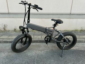 折りたたみ自転車 電動アシスト自転車 E-BIKE ブラック 書類あり