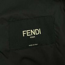 FENDI フェンディ モンスター バグズアイ カモフラ 迷彩柄 ミリタリー ジップアップ ブルゾン 防水素材 48/M カーキ イタリア製 国内正規品_画像7