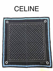 CELINE セリーヌスカーフ ネイビー　マリン　浮き輪