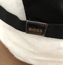 HUGO BOSS キャップ 立体 刺繍 CAP 黒 オール ブラック 大谷翔平 着用 ブランド 好きに も ヒューゴ ボス 帽子 共用 シェア_画像4