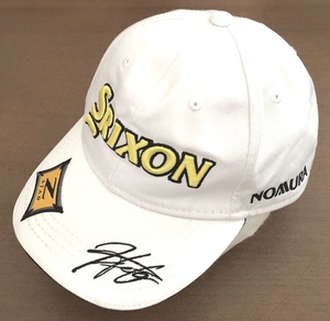 SRIXON CAP ロゴ 松山 英樹 サイン 刺繍 キャップ 白 ホワイト 小祝 さくら Brooks Koepka 好きに も スリクソン 住友ゴム ダンロップ