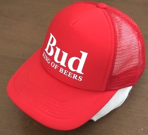 Budweiser キャップ 赤 REDバドワイザー CAP メッシュ 帽子 ロゴ 企業モノ コラボ グッズ や 長瀬 智也 着用 シリーズ アイテム 好きに も