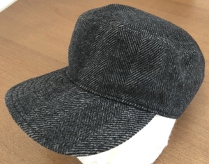 Borsalino イタリア製 CAP ヘリンボーン ワーク キャップ タイプ 帽子 MADE IN ITALY ボルサリーノ 好きに も