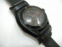 C4766★腕時計 エヴァンゲリオン VAGUE WATCH CO. EVA BLK SUB Limited Edition ブラック RADIO EVA 10th MODEL ※電池切れ【ジャンク】_画像2