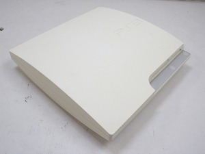 C4821★PS3本体のみ CECH-3000A 160GB ホワイト ※ディスク挿入口ヒビ有【ジャンク】