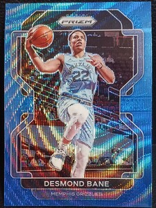 2021-22 Panini Prizm Basketball Desmond Bane NBA Blue Wave Grizzlies 