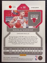 【30枚限定】2021-22 Panini Prizm Basketball Nikola Vucevic NBA Blue Shimmer Bulls_画像2