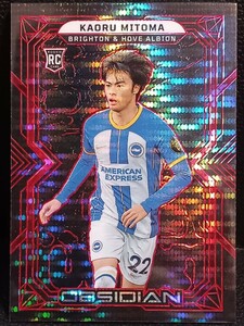 【30枚限定】2022-23 Panini Obsidian Soccer Kaoru Mitoma RC 三笘薫 ルーキー Red Pulsar ブライトン 日本代表