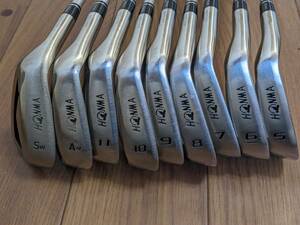 程度良好　中古　ホンマ　レフティ　左　HONMA Be ZEAL 525　アイアンセット　9本　VIZARD　48　FLEX R　5-11AS