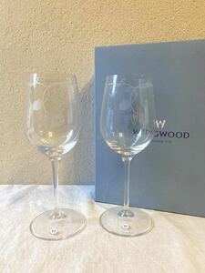 WEDGWOOD ペアグラス　ワイングラス　ワイルドストロベリー　未使用品　ウェッジウッド 2客セット