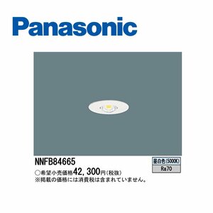 ■ パナソニック 非常用照明 NNFB84665 天井埋込型 φ60 昼白色 50形相当 予備電源別置型 低～中天井用(～6m)