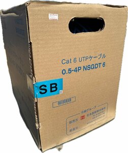 日本製線　LANケーブル　Cat6 UTPケーブル　0.5-4P NSGDT6 色:SB　300m