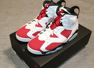 新品未使用品　US8.5 26.5センチ NIKE ナイキ エアジョーダン6 レトロ カーマイン　AIR JORDAN 6 RETRO CARMINE