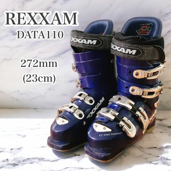 REXXAM DATA 110 23cm スキーブーツ ネイビー ブルー