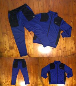  Work man /WORKMAN[Find-out] водоотталкивающая отделка джерси выставить Zip выше жакет тренировочные штаны L темно-синий чёрный 