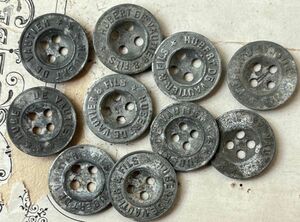  metal button 10 piece φ16mm HUBERT DE VAUTIER et FILS stamp remake uniform uniform military France buying attaching 