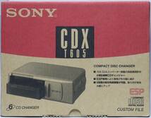 SONY CDX-T605 ESP 6奏CDチェンジャー 希少 中古_画像1