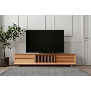 テレビボード テレビ台 180cm 引き出し 格子 完成品 オーク ナチュラル 木製 ブラウン 北欧 tv台 tvボード 180