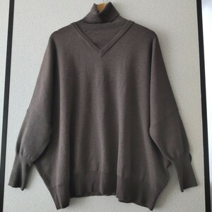  unused [ framework ]do Le Mans li pig -toru knitted / pull over 