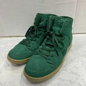 【NIKE ナイキ 】DQ4489-300 SB Dunk High Pro Decon Gorge Green ダンクハイ 27.0cm グリーン スウェード 2401oki