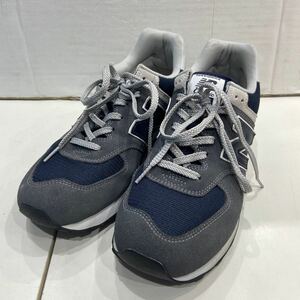 【New BALANCE ニューバランス】ML574E12 ローカットスニーカー 28.0cm ネイビー スウェード 2401oki