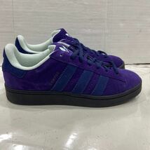 【adidas アディダス】 IG1721 CAMPUS 00s HIKARI SHIBATA 26.5cm パープル ブルー スウェード トレフォイル ローカットスニーカー 2401oki_画像4