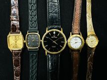 腕時計 100点 個 セット 大量 ゴールドカラー レディース SEIKO CITIZEN WALTHAM renoma ELGIN klaeuse等まとめて ジャンク品 おまとめ A56_画像3