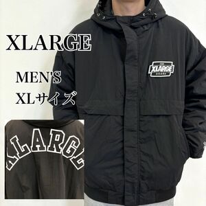 【くれまぐエア】エクストララージ アーチロゴ ナイロンパファージャケット XL 黒