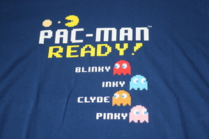 PAC-MAN　紺　サイズ　L　Tシャツ　ユニセックス　パックマン　新品 未使用　