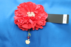  Snow White red flower clip pin apple Disney hair accessory hair ornament corsage new goods unused 