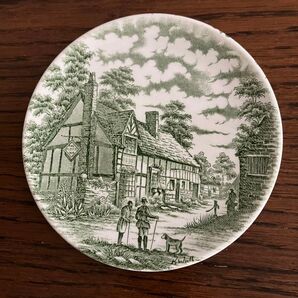 イギリス 絵皿 犬 ミニプレート ヴィンテージ English Ironstone Tableware