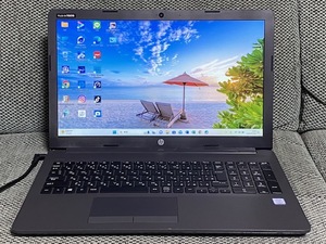 HP 250 G7 Notebook PC 第8世代CPU Corei3-8130U @2.20GHz 増設12GB 新品SSD480GB Windows11Pro 15.6型 Ｗebカメラ 新バッテリ office365