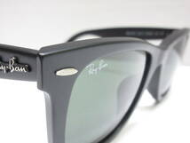 ブランド祭 ファッション祭 Ray-Ban レイバン サングラス RB-2140-F ブラック 52□22 901-S 150 3N WAYFARER 中古品 ケース若干たばこ臭有_画像8