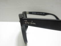 ブランド祭 ファッション祭 Ray-Ban レイバン サングラス RB-2140-F ブラック 52□22 901-S 150 3N WAYFARER 中古品 ケース若干たばこ臭有_画像6