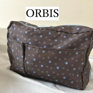 ORBIS　オルビス　コスメポーチ　ブラウン　ドット