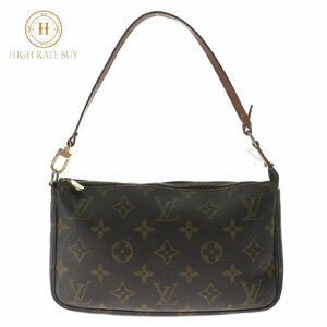 1円スタート LOUIS VUITTON ルイヴィトン ポシェットアクセソワール M51980 VI1909 モノグラム アクセサリーポーチ ハンドバッグ ブラウン