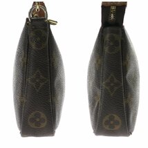 1円スタート LOUIS VUITTON ルイヴィトン ポシェットアクセソワール M51980 VI1909 モノグラム アクセサリーポーチ ハンドバッグ ブラウン_画像3