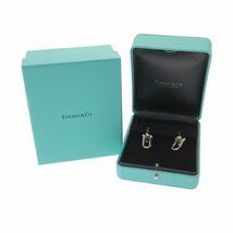 【新品同様】TIFFANY&Co. ティファニー ハードウェア ラージ リンク ピアス SV925 スターリングシルバー アクセサリー ジュエリー_画像8