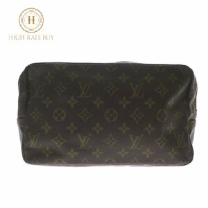 1円スタート LOUIS VUITTON ルイヴィトン トゥルーストワレット28 M47522 モノグラム セカンドバッグ クラッチバッグ ポーチ ブラウン