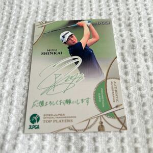 女子プロゴルフ　新海美優　プロモーションカード　JLPGA EPOCH エポック　検索用　BBM