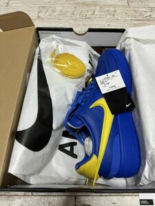 【正規品】NIKE x AMBUSH エアフォース1 LOW ゲームロイヤル/ビビッドサルファー 29.5cm US11.5 新品未使用 箱付き