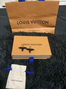 LOUIS VUITTON ルイヴィトン ピアス ゴールド×ブラック