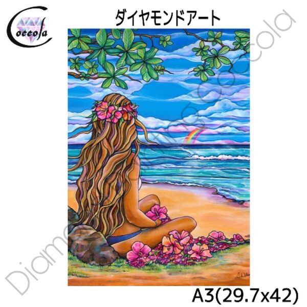 ダイヤモンドアート A3 ビーチ 夏 おしゃれ/67