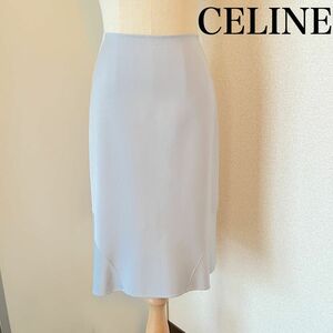 スカート ひざ丈　レディース　セリーヌ　CELINE タイト　フレア　マーメイド　シルク　 フォーマル　