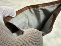 BRUNELLO CUCINELLI ２つ折り財布 茶色 カードポケット多数 ウォレット_画像6