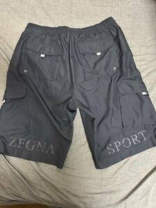 Zegna Sports スイムトランクス　ショーツ　ネイビー　大き目Mサイズ　ゼニアスポーツ